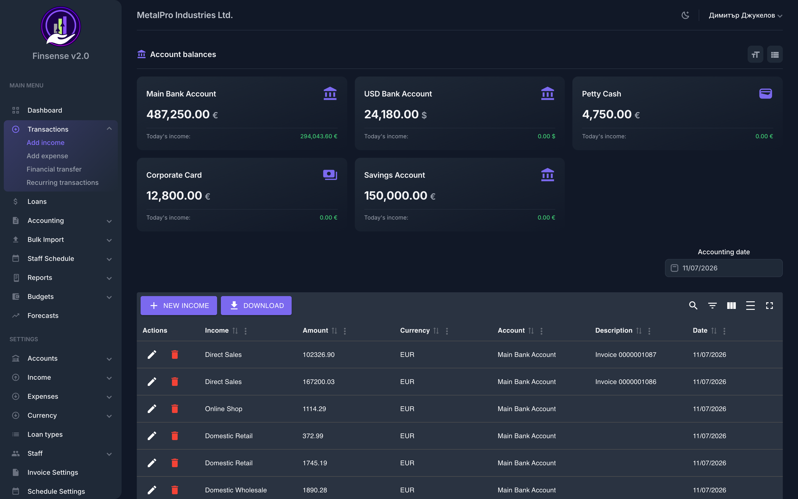 Income Management — Finsense