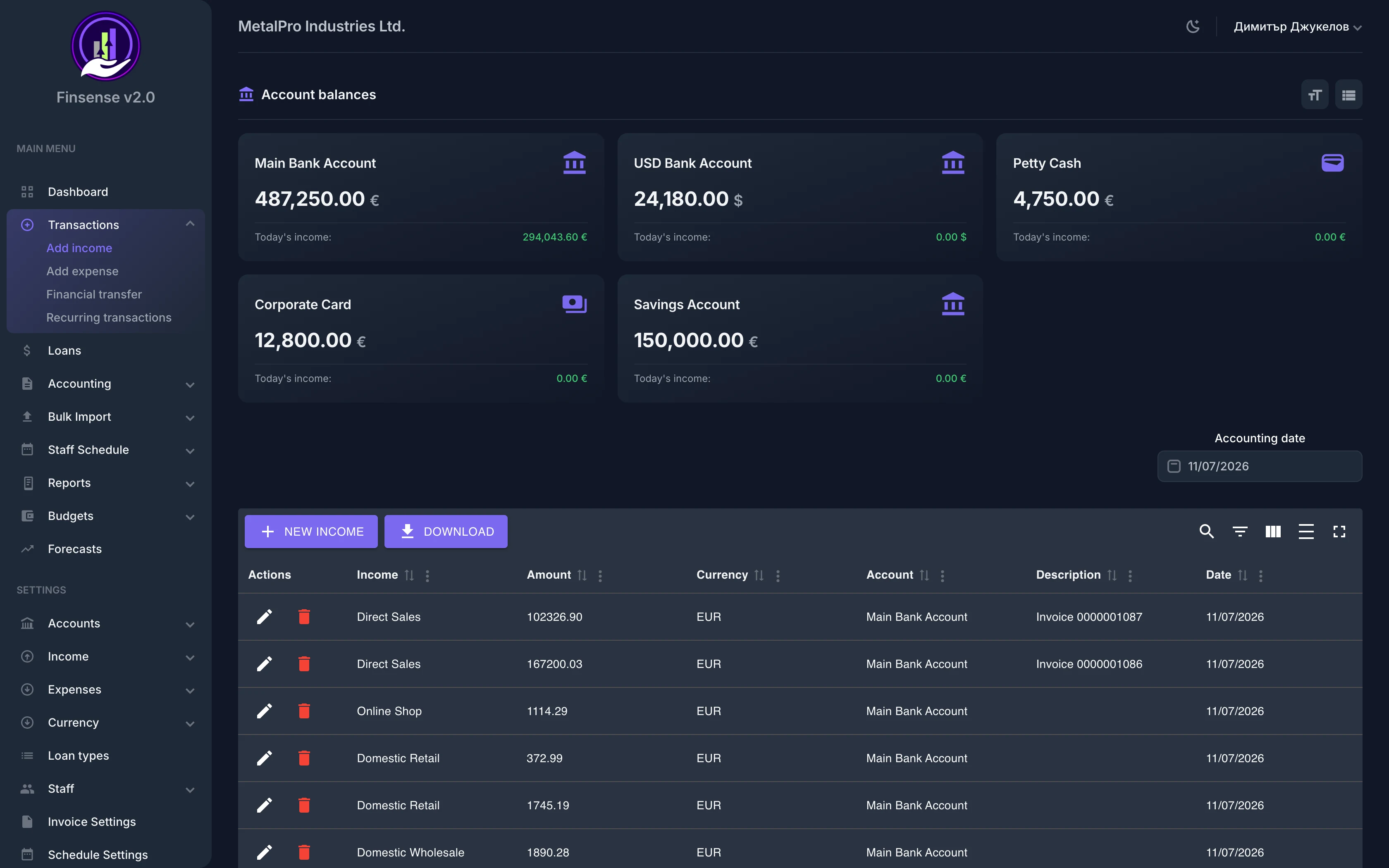 Income Management — Finsense